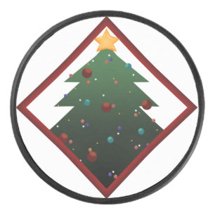 Christmas Tree Hockey Puck