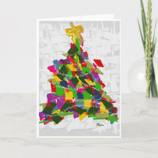 Christmas tree holiday card
