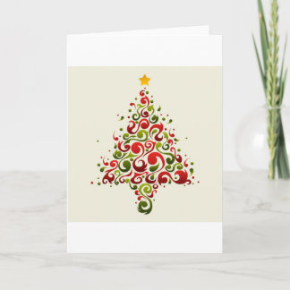 Christmas tree holiday card
