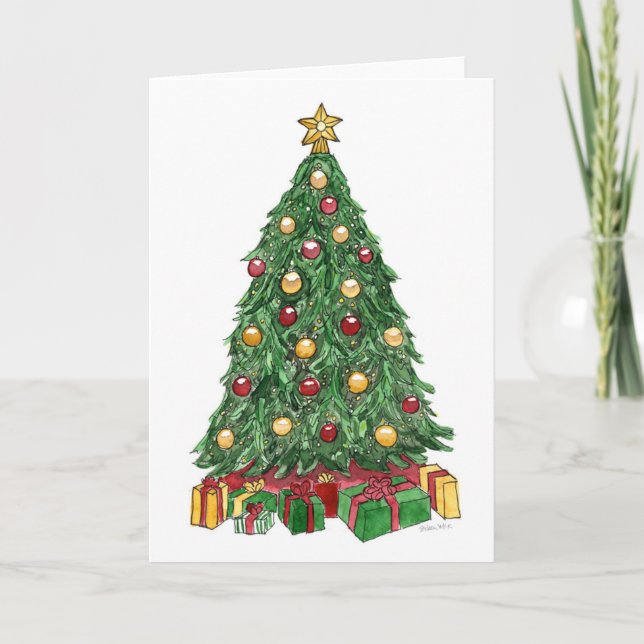 Christmas Tree Holiday Card (Front)