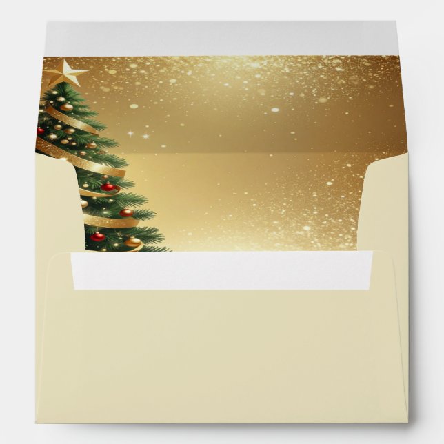 Christmas Tree Holiday Envelope (Back (Bottom))