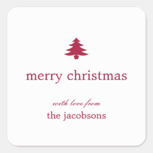 Christmas Tree Holiday Gift Stickers