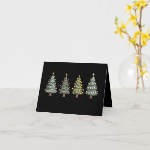 Christmas Tree Holiday Gift Winter  Card