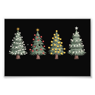 Christmas Tree Holiday Gift Winter  Photo Print