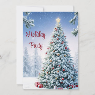 Christmas Tree Holiday Party Invitation