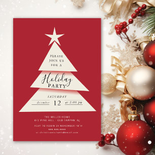 Christmas Tree Holiday Party Invitation