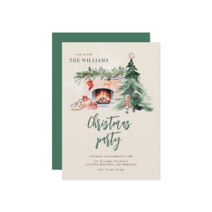 Christmas Tree Holiday Party Invitation
