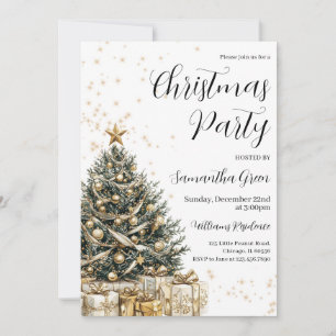  Christmas Tree Holiday Party Invitation