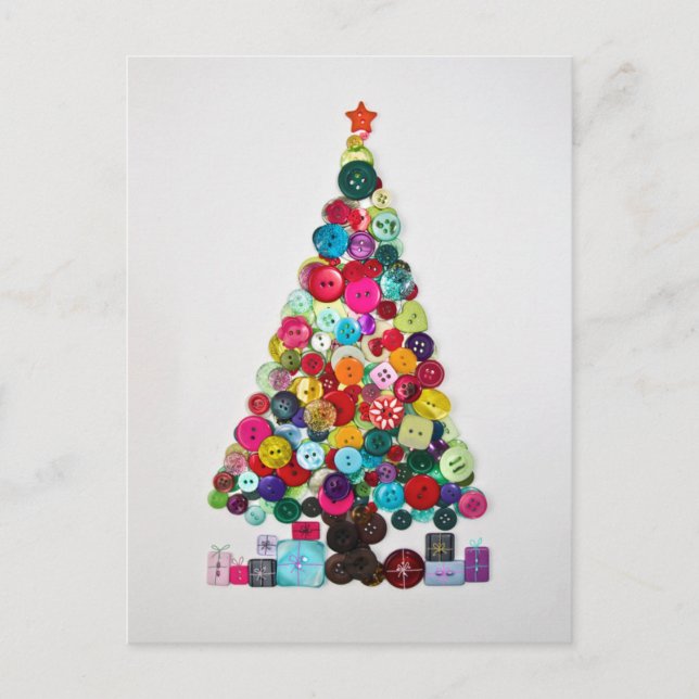 Christmas tree holiday postcard (Front)