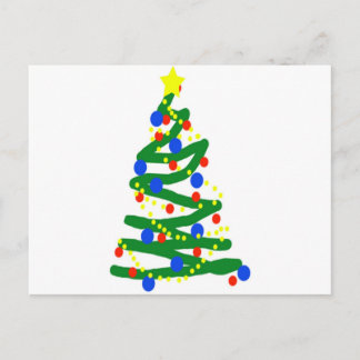 Christmas Tree Holiday Postcard