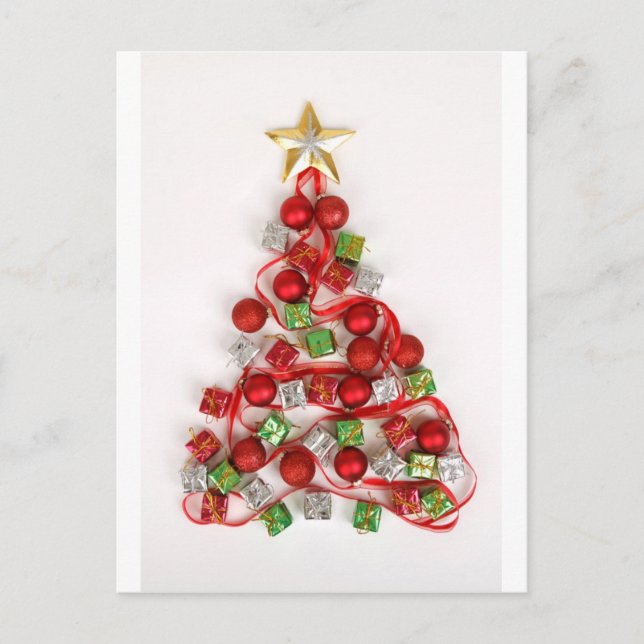 Christmas Tree Holiday Postcard (Front)