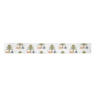 Christmas Tree Holiday Winter Family Gifts Satin Ribbon