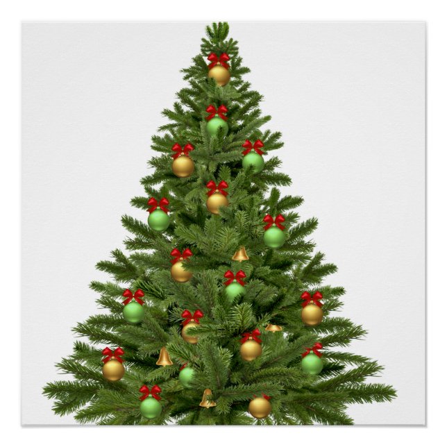 Christmas Tree Holidays Christmas Christmas Bauble Poster (Front)
