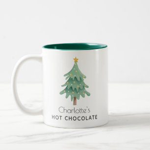 Christmas Tree Holidays Custom Two-Tone Coffee Mug