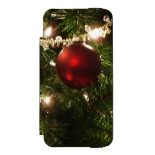 Christmas Tree I Holiday Pretty Green and Red Incipio Watson™ iPhone 5 Wallet Case