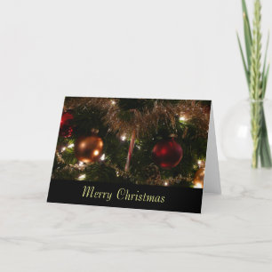 Christmas Tree II Custom Holiday (Blank Inside) Card