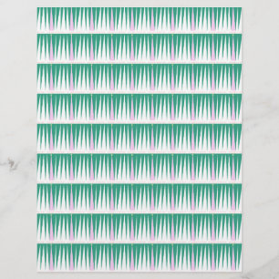 Christmas Tree Illustration Scrapbook Paper