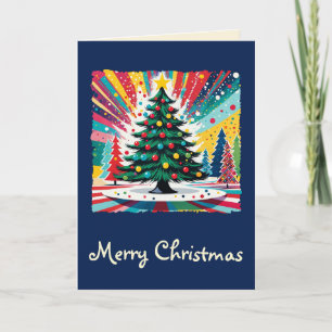 Christmas Tree in abstract art 39 - Fan Fun Card