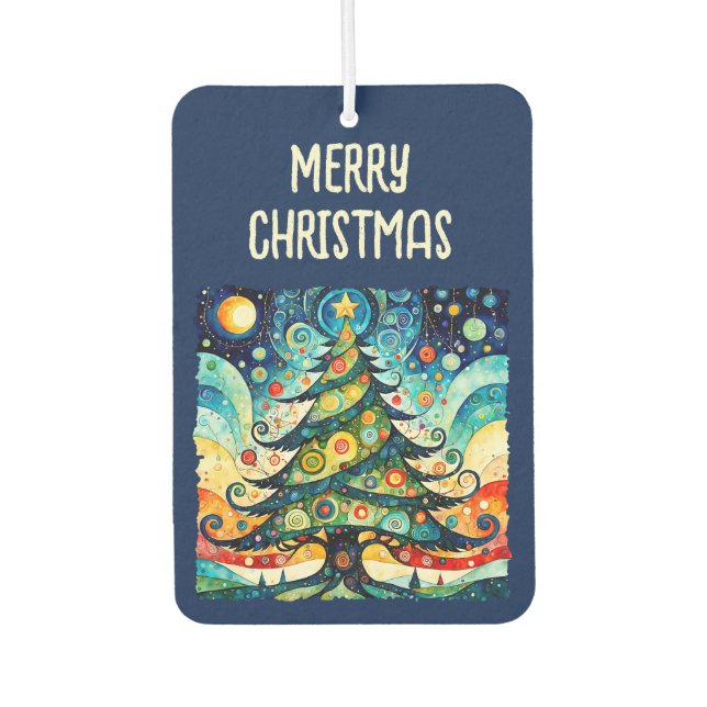 Christmas Tree in abstract art 3 - Fan Fun Air Freshener (Front)