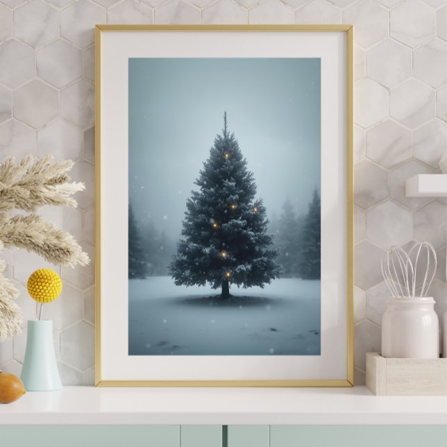 Christmas Tree in Snow — Peaceful Winter Poster (Creator Uploaded)