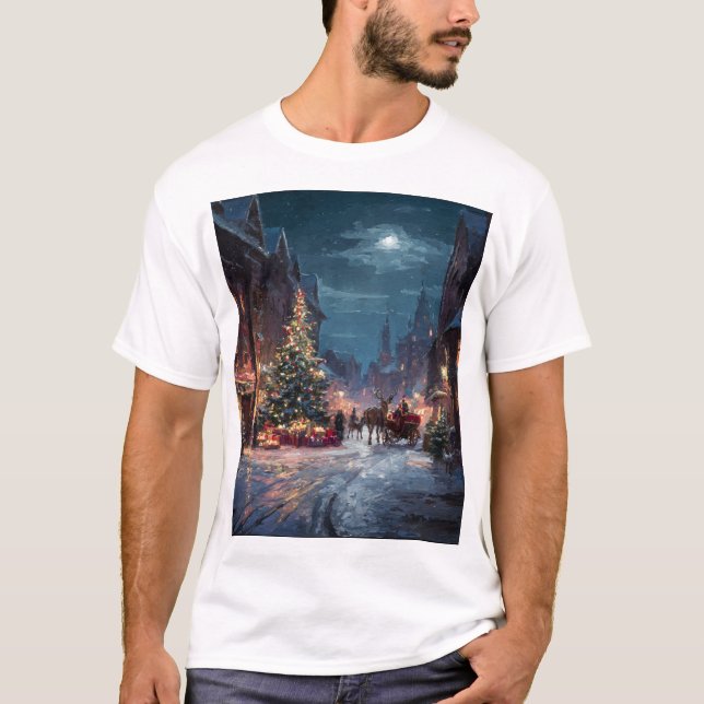 Christmas Tree in the Town Square T-Shirt (Front)