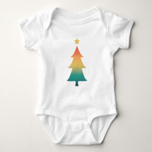 Christmas tree in twilight baby bodysuit