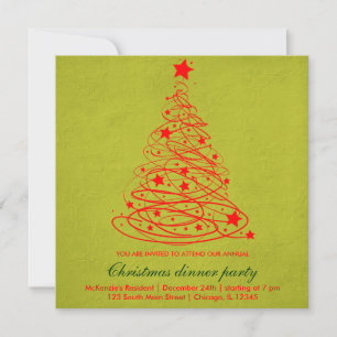 Christmas Tree Invitation