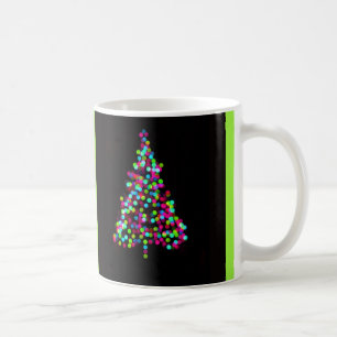 Christmas Tree Jewels on Green Coffee Mug