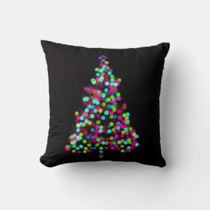 Christmas Tree Jewels Throw Pillow