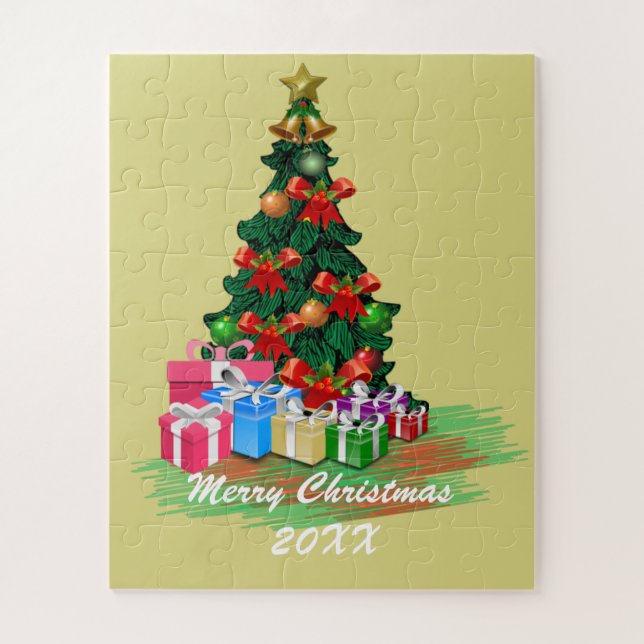 Christmas Tree Jigsaw Puzzle (Vertical)