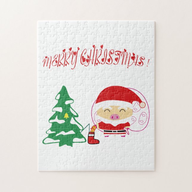 Christmas tree jigsaw puzzle (Vertical)