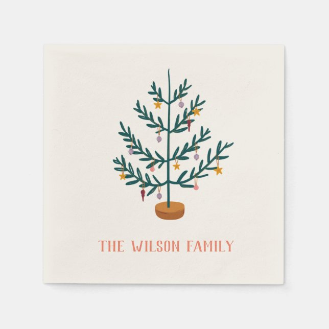Christmas Tree Joy  Paper Napkin (Front)