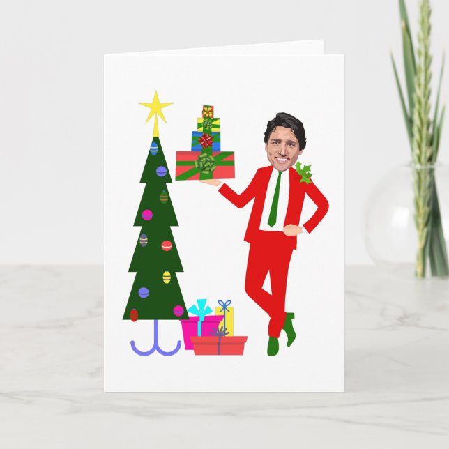 christmas tree justin trudeau invitation (Front)