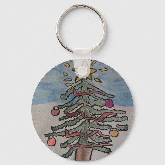 Christmas Tree Keychain (Front)