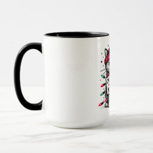 christmas tree killer cat mug