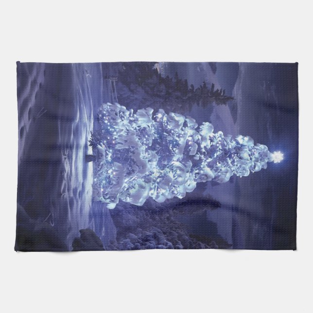 Christmas Tree  Kitchen Towel (Horizontal)