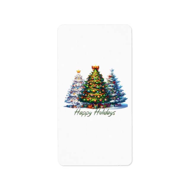 Christmas tree  label (Front)