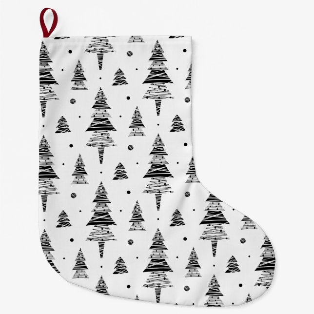Christmas tree large christmas stocking (Front)