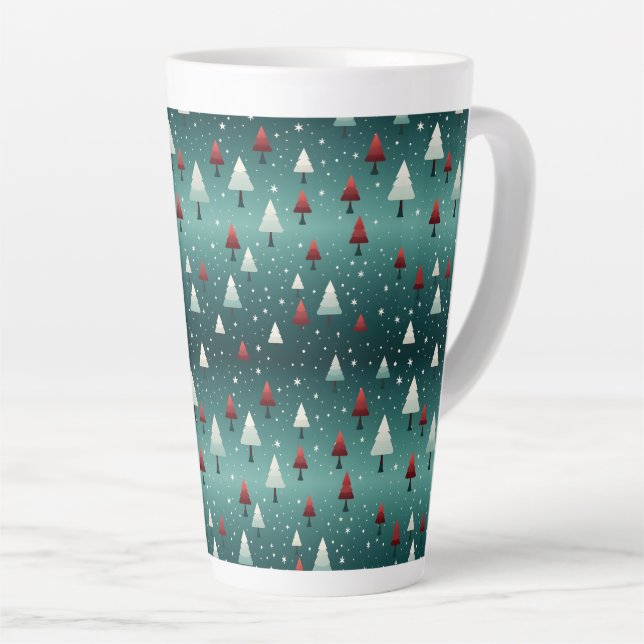 Christmas Tree Latte Mug (Right Angle)