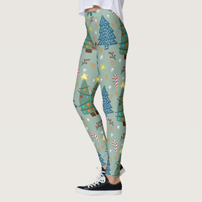 Christmas Tree Leggings (Left)