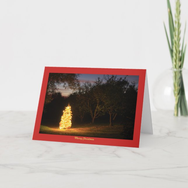 Christmas Tree Lights Card (Front)