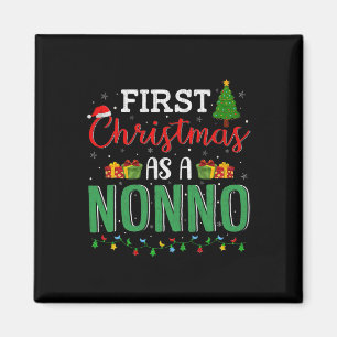 Christmas Tree Lights Decor Funny First Christmas Magnet