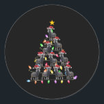 Christmas Tree Lights Men Women Santa Oka Xmas Pjs Classic Round Sticker<br><div class="desc">Christmas Tree Lights Men Women Santa Oka Xmas Pjs</div>