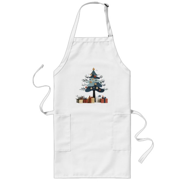 Christmas tree  long apron (Front)