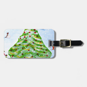 Christmas Tree Luggage Tag
