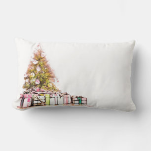 Christmas Tree Lumbar Pillow