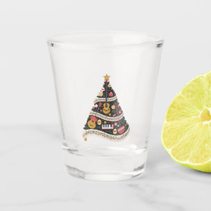 Christmas Tree Made from Musical Instruments Shot Glass