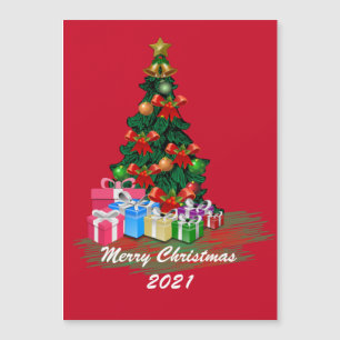 Christmas Tree Magnetic Card