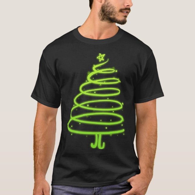 Christmas Tree Matching Work Christmas T-Shirt (Front)