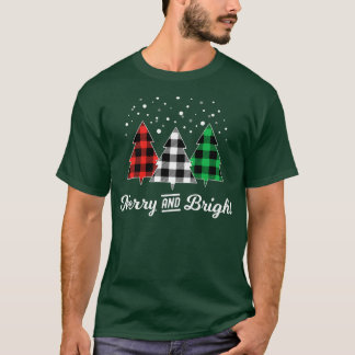 Christmas Tree Merry And Bright Christmas Tree Buf T-Shirt